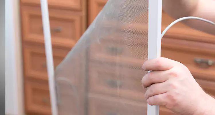 Privacy Mesh Screen Door Installation in Pompano Beach, FL